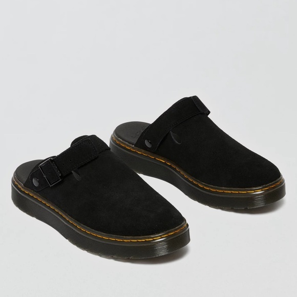 Dr. Martens | Carlson Slingback Mule Black Suede Clogs Women’s Size 9 - Picture 2 of 13